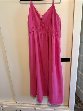 a new day Hot Pink Spaghetti-Strap  dress